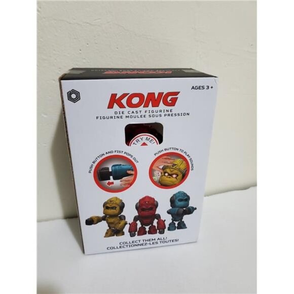 KING KONG DIE CAST INTERACTIVE ACTION FIGURE RED INFRARED TECH LED LIGHTS TOY - Picture 7 of 7